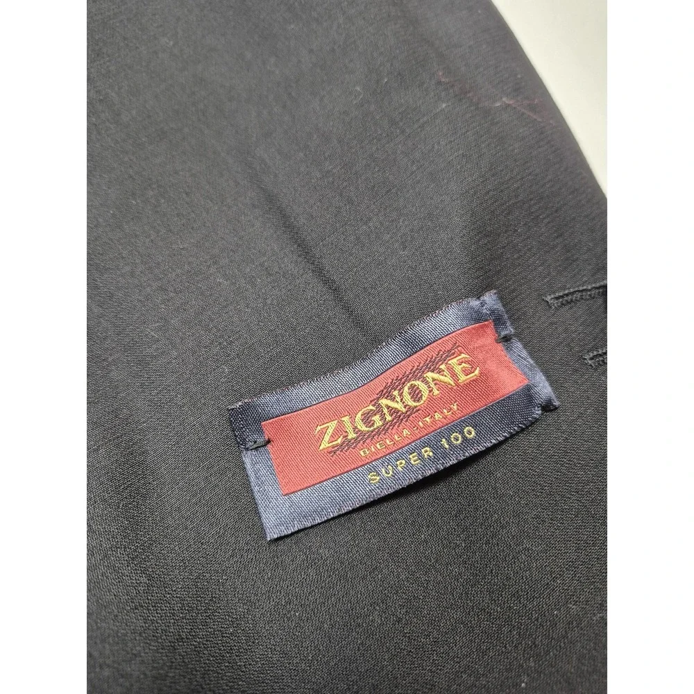 Roberto Zanieri Tuxedo Suit Jacket Men's 46R Black Super 100s Wool Italy NWT